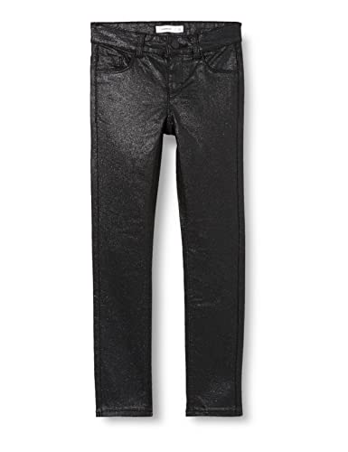 NAME IT Girl's NKFPOLLY TWIATEMIL ES Pant Hose, Black/Detail:Glitter, 152 von NAME IT