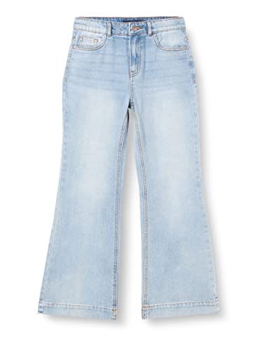 NAME IT Girl's NLFTIZZA DNM HW Bootcut Pant NOOS Jeanshose, Light Blue Denim, 140 von NAME IT