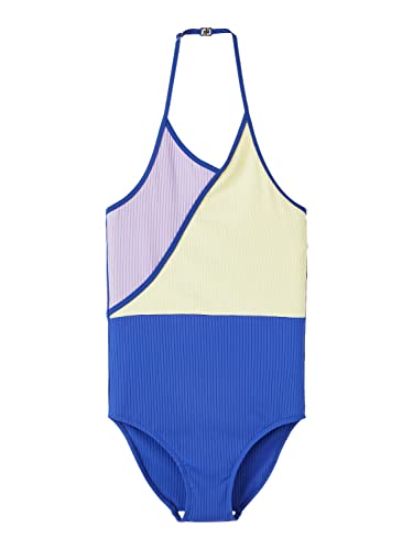 name it Girl's NLFZINDULLA WRAP Swimsuit Badeanzug, Sand Verbena, 146/152 von NAME IT