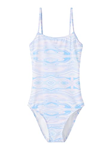 name it Girl's NLFZUID Swimsuit Badeanzug, Grapemist, 134/140 von NAME IT