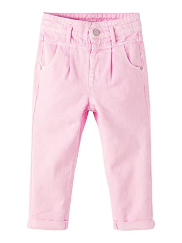 NAME IT Girl's NMFBELLA TWIIZZA HW MOM Pant EL Camp Hose, Pink Lavender, 92 von NAME IT