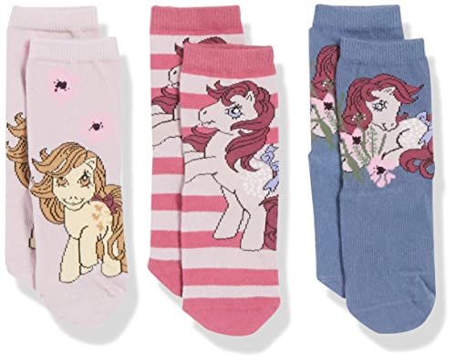 NAME IT Girl's NMFJODANA MLP 3P VDE Socken, Rose Wine, 19/21 von NAME IT