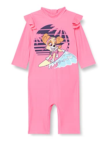 name it Girl's NMFMIRI PAWPATROL 3/4 UV Suit CPLG Badeanzug, Knockout Pink, 104 von NAME IT