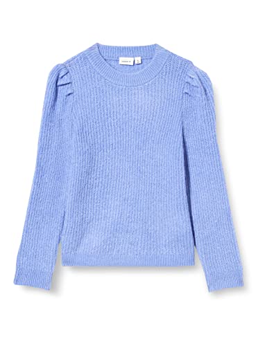 NAME IT Girl's NMFRHIS LS Knit Camp Pullover Sweater, Jacaranda, 104 von NAME IT