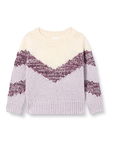 NAME IT Girl's NMFRISOL LS Knit Box Pullover, Orchid Petal, 110 von NAME IT