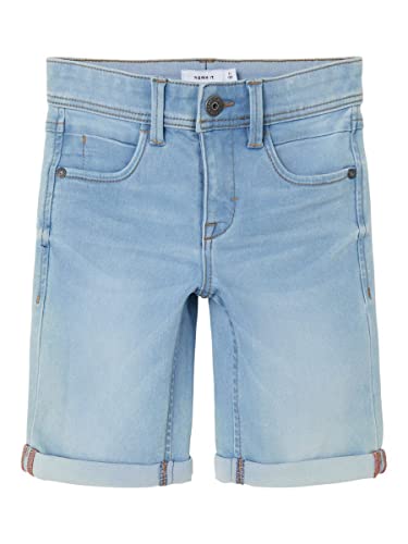 NAME IT Jungen Nkmsilas Slim DNM L 2272-ax Noos Shorts, Light Blue Denim, 92 von NAME IT