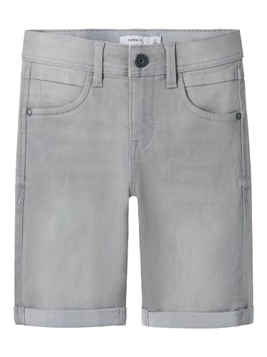 NAME IT Jungen Nkmsilas Slim Dnm L 2272-ax Noos Shorts, Medium Grey Denim, 134 EU von NAME IT