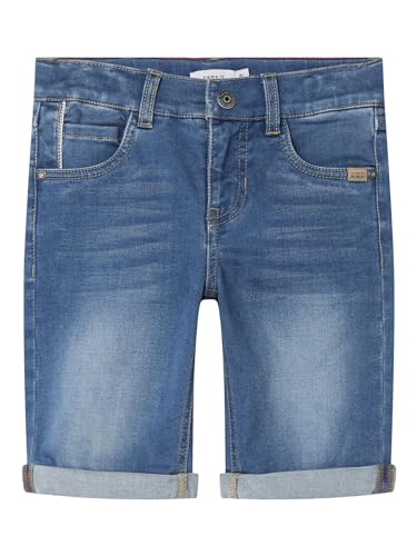 NAME IT Jungen Nkmtheo Xsl Dnm L 6622-cl Noos Shorts, Medium Blue Denim, 146 EU von NAME IT