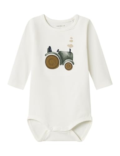 NAME IT Herren Nbmlife Ls Body, Cloud Dancer, Numeric_74 von NAME IT