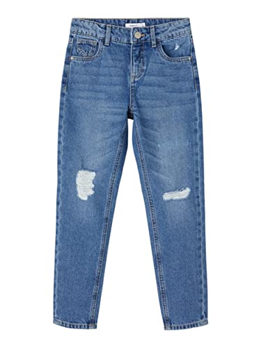name it Damen NKFROSE DNMATANDO 2648 HW MOM Pant NOOS Jeans, Medium Blue Denim, 116 von NAME IT