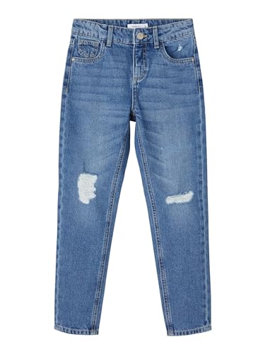 name it Damen NKFROSE DNMATANDO 2648 HW MOM Pant NOOS Jeans, Medium Blue Denim, 146 von NAME IT