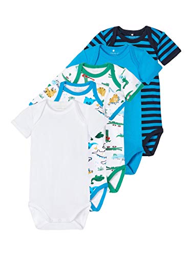 NAME IT Jungen Babybodys im 5er-Pack kurzärmelig 68 von NAME IT