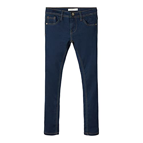 NAME IT Jungen Nkmrobin Dnmthayer 3157 SWE Pant Noos Jeans, Dark Blue Denim, 158 von NAME IT