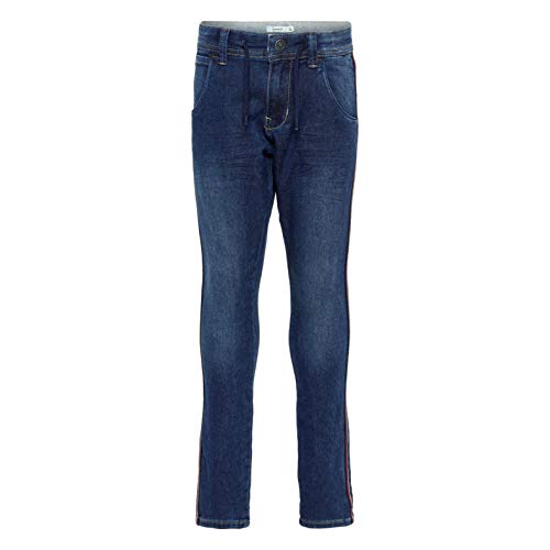 NAME IT Jungen Jeans Sweatjeans mit Seitenstreifen NKMBABU, Blau (Medium Blue Denim), (Herstellergröße:140) von NAME IT