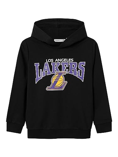 NAME IT Jungen NKMJACIMA NBA Sweat WH BRU NOOS OUS Sweatshirt, Black, 116 von NAME IT