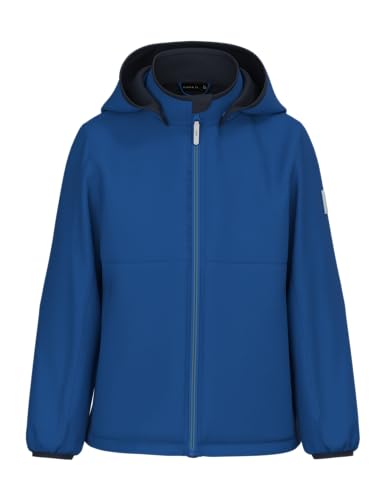 NAME IT Jungen NKMMALTA Softshell Jacket 2FO NOOS Softshelljacke, Nautical Blue, 128 von NAME IT