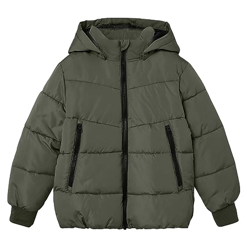 NAME IT Jungen NKMMUSIC Puffer Jacket TB Pufferjacke, Beetle, 122 von NAME IT