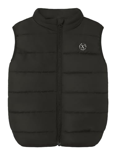 NAME IT Jungen NKMMYLANE Vest NOOS Pufferweste, Black, 116 von NAME IT