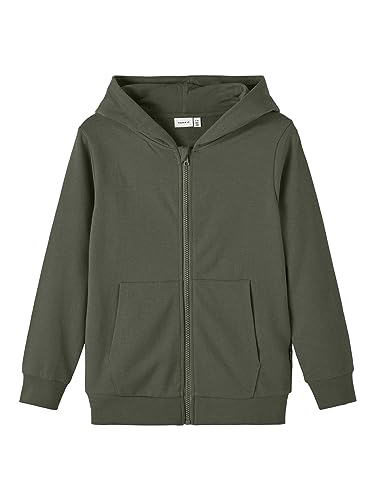 NAME IT Jungen NKMNESWEAT Card W Hood UNB NOOS Hoodie-Jacke, Beetle, 158-164 EU von NAME IT