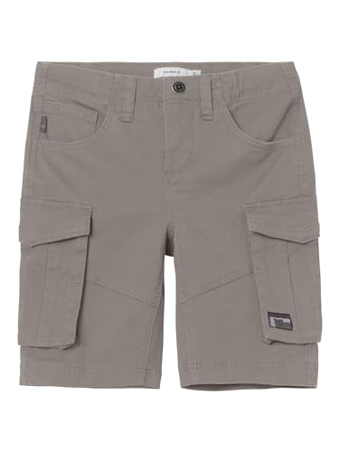 NAME IT Jungen NKMRYAN REG TWI L 6776-BA NOOS Shorts, Elephant Skin, 158 cm von NAME IT