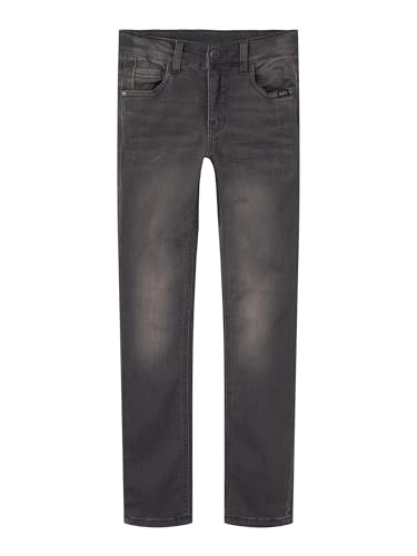 NAME IT Jungen Nkmtheo Xslim 1507-Cl Noos Jeans, Dark Grey Denim, 170 von NAME IT