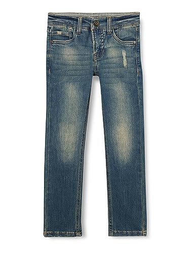 NAME IT Jungen NKMTHEO XSLIM Jeans 9101-GD NOOS Jeanshose, Dark Blue Denim, 122 von NAME IT