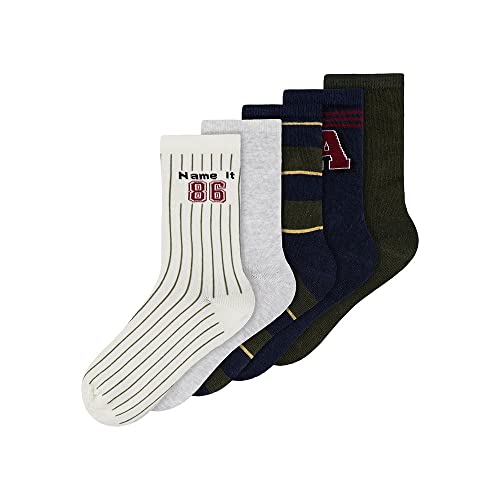 NAME IT Jungen NKMVAKS 5P T3 NOOS Socken, Dark Sapphire, 31/33 von NAME IT