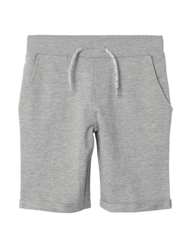 NAME IT Jungen NKMVERMO Long SWE UNB F NOOS Shorts, Grey Melange, 146 von NAME IT