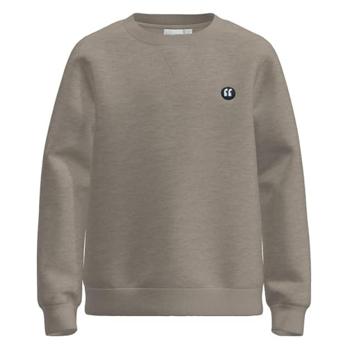 NAME IT Jungen NKMVIMO LS Sweat BRU NOOS Sweatshirt, Pure Cashmere, 146-152 von NAME IT