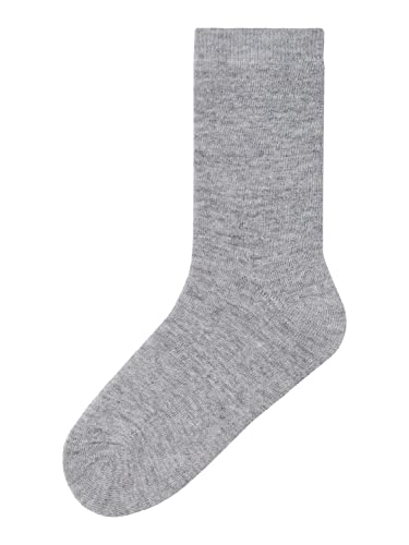 NAME IT Jungen NKMWAKSI Wool Terry XXIII Socken, Dark Grey Melange/Pack:2P Dark Grey Mel+Blue Graphite, 31W / 33L von NAME IT