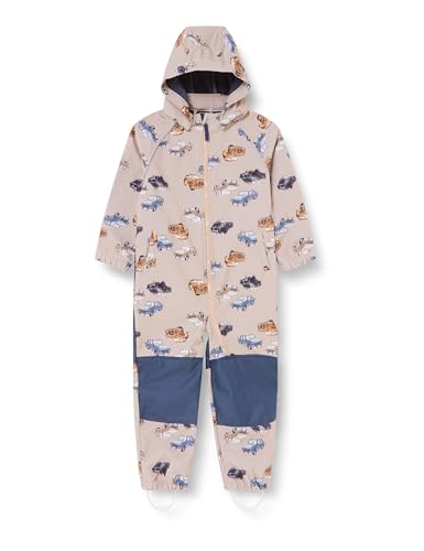 NAME IT Jungen NMMALFA08 Softshell Suit AOP FO NOOS Regenanzug, Savannah Tan, 116 von NAME IT