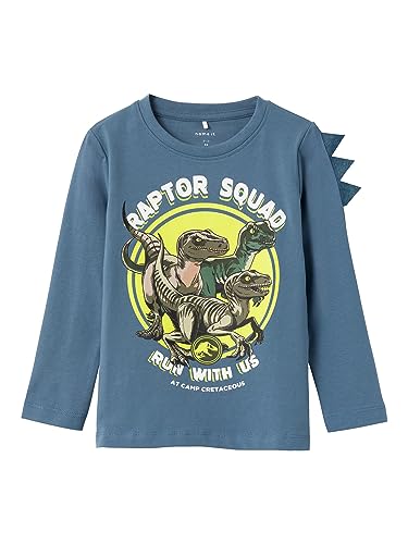 NAME IT Jungen NMMJINUS Jurassic LS TOP NOOS VDE Langarmshirt, Bluefin, 98 von NAME IT