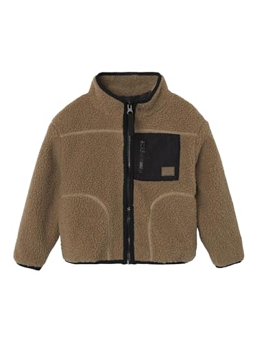 NAME IT Jungen NMMMAGOT Teddy Jacket Teddyjacke, Savannah Tan, 80 von NAME IT