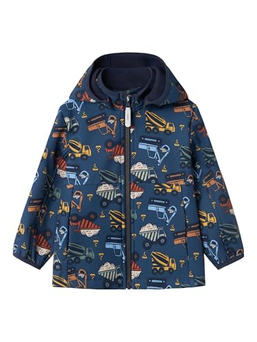 NAME IT Jungen NMMMALTA05 Jacket AOP FO Jacke, Dark Denim/AOP:Digger, 92 von NAME IT