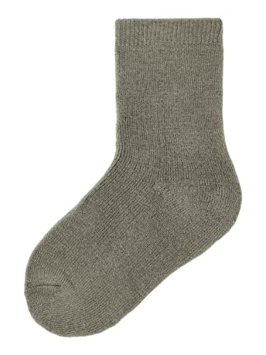 NAME IT Jungen NMMWAKSI Wool Terry XXIII Socken, Vetiver, 22/24 EU von NAME IT