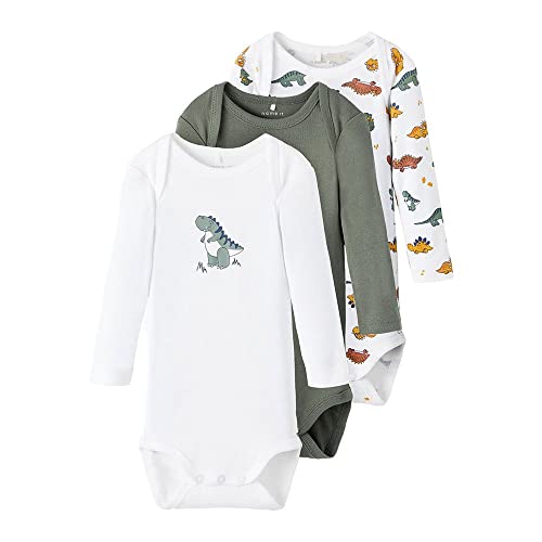 NAME IT Jungen Nbmbody 3p Laurel Wreath Dino Noos Schlafanzug, Laurel Wreath, 50 EU von NAME IT