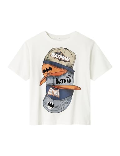 NAME IT Jungen Nkmadd Batman Ss Nreg Top Wab, Cloud Dancer, 116 von NAME IT