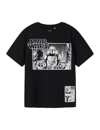 NAME IT Jungen Nkmallan Starwars Ss Nreg Top Box Bfu, Black, 146/152 cm von NAME IT