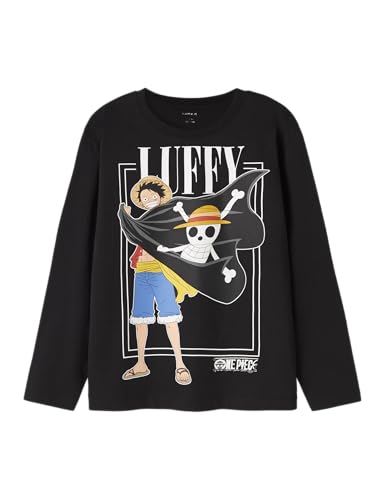 NAME IT Jungen Nkmark Onepiece Ls Nreg Top Box Noos Vde, Black, 158/164 cm von NAME IT