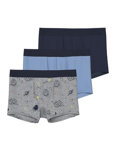 NAME IT Jungen Nkmboxer 3P Space Noos, Grey Melange, Numeric_158 NAME IT Jungen Nkmboxer 3P Space Noos, Grey Melange, Numeric_158 von NAME IT