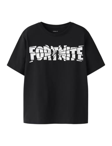 NAME IT Jungen Nkmjamba Fortnite Ss Nreg Top Noos Bfu, Black, 122/128 cm von NAME IT