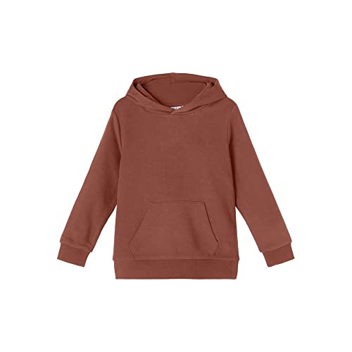 NAME IT Jungen Nkmleno Sweat Wh Bru Noos Kapuzenpullover, Maple Syrup, 104 EU von NAME IT