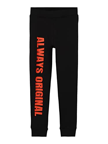 NAME IT Jungen Nkmlucas Sweat Pant Bru, Schwarz, 140 von NAME IT