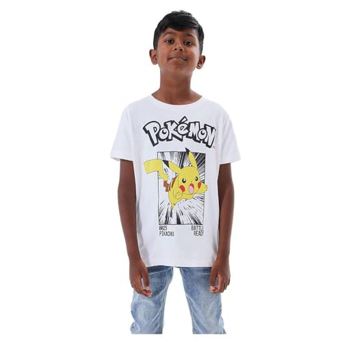 NAME IT Jungen Nkmnoisi Pokemon Ss Top Noos Bfu, Bright White, 116 von NAME IT