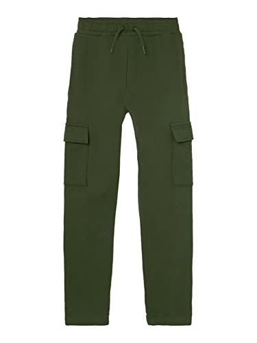 NAME IT Jungen Nkmolinfo Sweat Pant Bru, Rifle Green, 122 von NAME IT