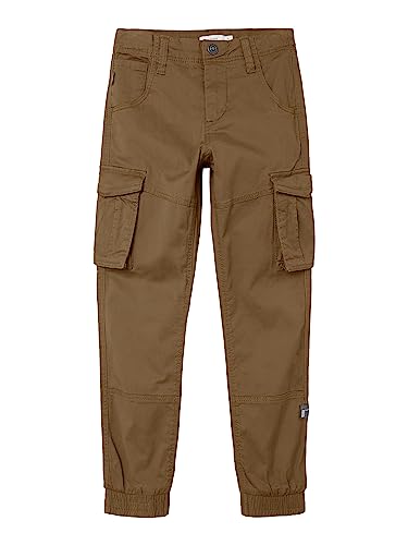 NAME IT Jungen Nkmryan Cargo R TWI Pant 2222-ba Noos Cargohose, Kangaroo, 116 von NAME IT