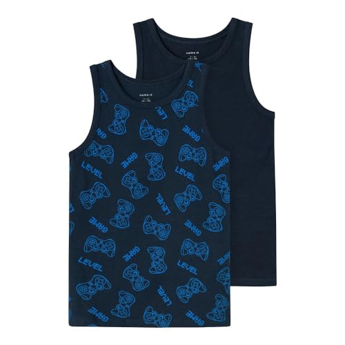 NAME IT Jungen Nkmtank Top 2p Dark Sapphire Gamer Noos, Dark Sapphire, 86 von NAME IT