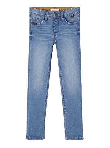 NAME IT Jungen Nkmtheo Dnmtasi Pant Noos Jeans, Medium Blue Denim, 158 EU von NAME IT