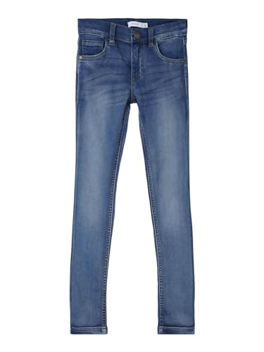 NAME IT Jungen Nkmtheo Dnmthayer Cor1 SWE Pant Noos Jeanshose, Denim Blue, 140 von NAME IT