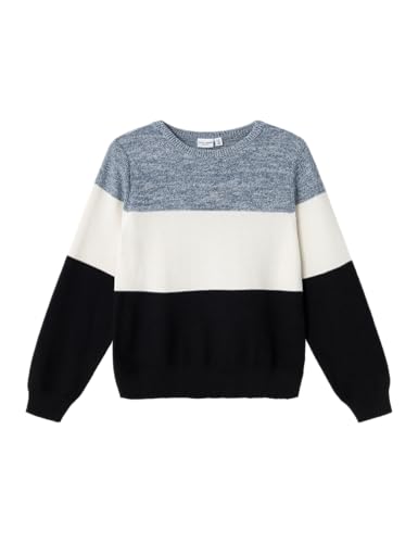 NAME IT Jungen Nkmvohan Knit Strickpullover, Bering Sea, 134-140 EU von NAME IT
